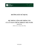 HƯỚNG DẪN SỬ DỤNG HỆ THỐNG CÔNG BỐ THÔNG TIN CỦA ỦY BAN CHỨNG KHOÁN NHÀ NƯỚC (IDS PLUS) Dành cho các công ty đại chúng