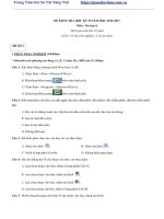 Tài liệu môn tin học lớp 6, tổng hợp đề kiểm tra học kì 2 môn tin học lớp 6 