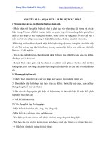 Tài liệu môn hóa lớp 9 cách nhận biết các chất hóa học 