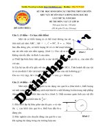 Đề thi học sinh giỏi 2018 môn vật lý   chuyên hà nam 