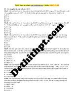 23   các dạng bài tập máy biến áp   đề 2 