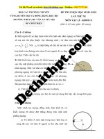 Đề thi học sinh giỏi 2018 môn vật lý   chu văn an hà nội 