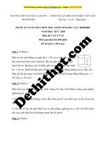 Đề thi học sinh giỏi 2018 môn vật lý   chuyên lam sơn, thanh hóa 