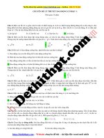 Tổng hợp chuyên đề lý thuyết dao động cơ học 