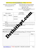 Đề thi HSG casio vật lý lớp 12 năm học 2011 2012   THPT triệu sơn 2   thanh hóa   file word có lời giải chi tiết 