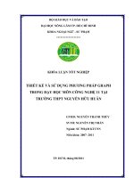 THIẾT KẾ VÀ SỬ DỤNG PHƯƠNG PHÁP GRAPH TRONG DẠY HỌC MÔN CÔNG NGHỆ 11 TẠI  TRƯỜNG THPT NGUYỄN HỮU HUÂN 