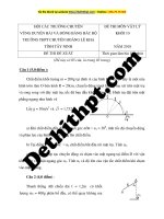 Đề thi học sinh giỏi 2018 môn vật lý   chuyên hoàng lê kha, tây ninh 