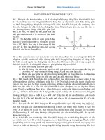 Bài tập chương tĩnh điện vật lý lớp 11 