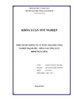THIẾT KẾ HỆ THỐNG XỬ LÝ NƯỚC THẢI KHU CÔNG NGHIỆP THẠNH PHÚ – ĐỒNG NAI CÔNG SUẤT 4000M3/NGÀY.ĐÊM.