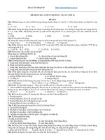 Đề kiểm tra chương 4 môn vật lý lớp 10 