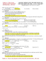 Đề thi THPT quốc gia vật lý chuyên KHTN lần 22017, file word, lời giải chi tiết 