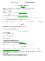 Tóm tắt kiến thức môn vật lý lớp 11 