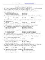 Đề thi thử THPT môn vật lý 2018 có đáp án 