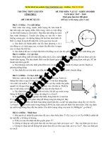 Đề thi học sinh giỏi 2018 môn vật lý   chuyên vĩnh phúc 