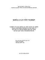 NGHIÊN CỨU ĐẶC ĐIỂM CẤU TRÚC RỪNG TỰ NHIÊN TRẠNG THÁI PHỤC HỒI IIB TẠI TIỂU KHU 97,  BAN QUẢN LÝ RỪNG PHÒNG HỘ LỘC NINH, HUYỆN LỘC NINH, TỈNH BÌNH PHƯỚC  