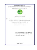 ĐÁNH GIÁ TIỀM NĂNG VÀ ĐỊNH HƢỚNG PHÁT TRIỂN DU LỊCH SINH THÁI TẠI VƢỜN QUỐC GIA KON KA KINH TỈNH GIA LAI