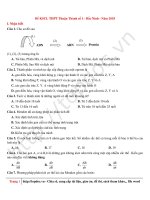 11 đề KSCL THPT thuận thành số 1   bắc ninh   năm 2018   file word có lời giải chi tiết 