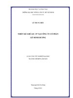    THIẾT KẾ GHẾ LH  07 TẠI CÔNG TY CỔ PHẦN GỖ MINH DƯƠNG    