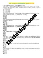  7   hiện tượng phân rã phóng xạ và định luật phóng xạ   đề 2 