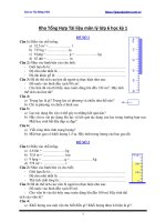 Gia sư dạy kèm môn lý lớp 6, tài liệu môn lý lớp 6 học kỳ 1 
