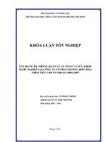 XÂY DỰNG HỆ THỐNG QUẢN LÝ AN TOÀN VÀ SỨC KHỎE NGHỀ NGHIỆP TẠI CÔNG TY CỔ PHẦN ĐƯỜNG BIÊN HÒA    THEO TIÊU CHUẨN OHSAS 18001:2007 