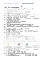 Tài liệu môn tin học lớp 6,đề thi và đáp án môn tin học lớp 6 học kì 2 