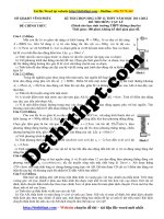 Đề HSG môn vật lý lớp 12 năm học 2011 2012   sở GDĐT vĩnh phúc   file word có lời giải chi tiết 