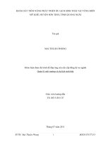 KHẢO SÁT TIỀM NĂNG PHÁT TRIỂN DU LỊCH SINH THÁI TẠI VÙNG BIỂN MỸ KHÊ, HUYỆN SƠN TỊNH, TỈNH QUẢNG NGÃI 