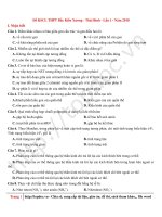 08  đề KSCL THPT môn sinh học   năm học 2017 2018   THPT bắc kiến xương   thái bình   lần 1   file word có lời giải chi tiết 