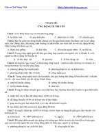 Tài liệu môn sinh lớp 12 trắc nghiệm ứng dụng di truyền 