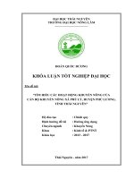 Tìm hiểu các hoạt động khuyến nông của cán bộ khuyến xã Phủ Lý  huyện Phú Lương  tỉnh Thái Nguyên (Khóa luận tốt nghiệp)