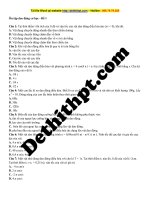 Ôn tập dao động cơ học   đề 1 