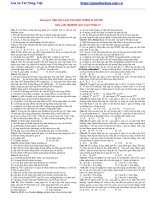 Tài liệu môn sinh lớp 12 bài tập trắc nghiệm chương 2 các quy luật di truyền 