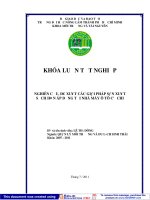 NGHIÊN CỨU, ĐỀ XUẤT CÁC GIẢI PHÁP SẢN XUẤT SẠCH HƠN ÁP DỤNG TẠI NHÀ MÁY Ô TÔ CỦ CHI