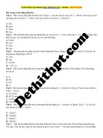 Đại cương về dao động điều hòa 