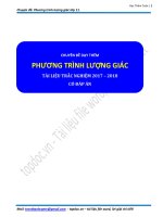 Chuyên đề dạy thêm phương trình lượng giác được biên soạn theo từng dạng copy