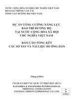 DỰ ÁN TĂNG CƯỜNG NĂNG LỰC BẢO TRÌ ĐƯỜNG BỘ TẠI NƯỚC CỘNG HÒA XÃ HỘI CHỦ NGHĨA VIỆT NAM