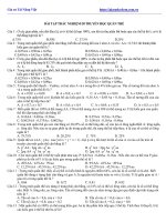 Tài liệu môn sinh lớp 12 bài tập di truyền quần thể 