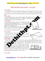 Đề thi olympic vật lý lớp 10   2016 2017   trường THPT chuyên long xuyên   an giang   file word có lời giải chi tiết 