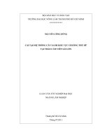   CẢI TẠO HỆ THỐNG CÂY XANH KHU VỰC CHUỒNG THÚ DỮ  TẠI THẢO CẦM VIÊN SÀI GÒN    