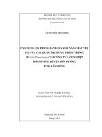 ỨNG DỤNG GIS TRONG ĐÁNH GIÁ KHẢ NĂNG HẤP THỤ  CO  CỦA CÁC QUẦN THỤ RỪNG TRỒNG THÔNG  BA LÁ (Pinus kesiya) TẠI CÔNG TY LÂM NGHIỆP  2  ĐƠN DƯƠNG, HUYỆN ĐƠN DƯƠNG, TỈNH LÂM ĐỒNG   