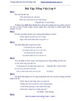 Bài tập tiếng việt lớp 9 