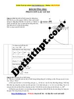 Tài liệu bồi dưỡng HSG con lắc lò xo   file word có lời giải chi tiết 