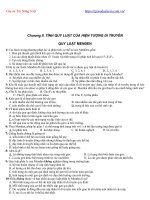 Trắc nghiệm sinh học 12 chương 2 quy luật di truyền menden 