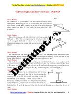 Đề thi olympic vật lý lớp 10   2016 2017   trường THPT chuyên nguyễn văn ninh   phú yên   file word có lời giải chi tiết 