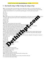  1   sự truyền sóng và đặc trưng của sóng cơ học 