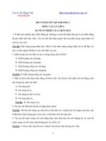 Đề cương ôn tập chương 2 môn vật lý lớp 6 