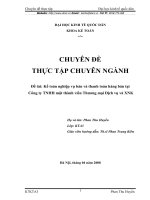 Kế toán nghiệp vụ bán và thanh toán hàng bán tại công ty TNHH một thành viên thương mại dịch vụ và xuất nhập khẩu 
