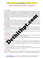 Đề thi olympic vật lý lớp 10   2016 2017   trường THPT chuyên nguyễn trãi   ninh thuận   file word có lời giải chi tiết 