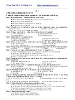 Tài liệu môn tin học lớp 9, đề thi học kì 1 môn tin học lớp 9 